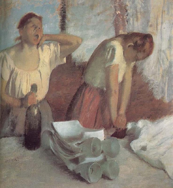 Edgar Degas Ironing clothes works oil painting image